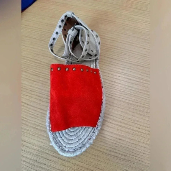 RAYE Deb Espadrille in Tomato & Tan size 7.5 - Picture 8 of 10